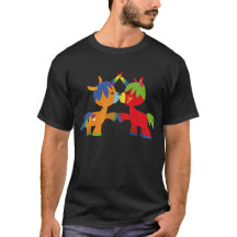 Cute Cartoon LGBTQIA Unicorns T-Shirt