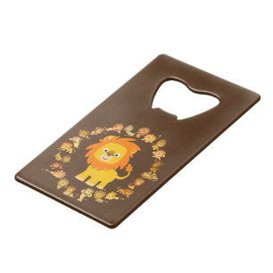 Cute Cartoon Lion Mandala Bottle Opener