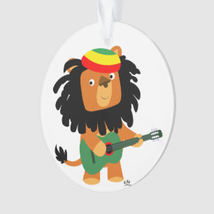 Cute Cartoon Lion of Zion Acrylic Ornament