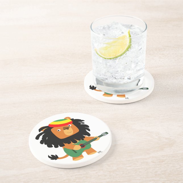 Cute Cartoon Lion of Zion Coaster (Side)