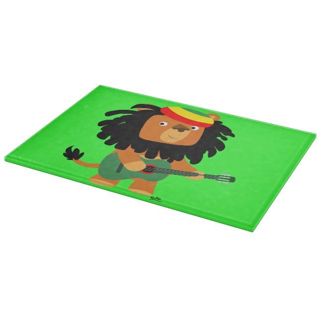 Cute Cartoon Lion of Zion Cutting Board (Corner)