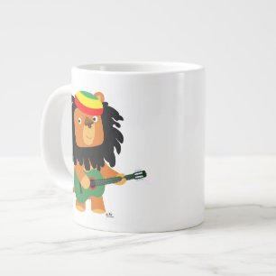 Cute Cartoon Lion of Zion Jumbo Mug