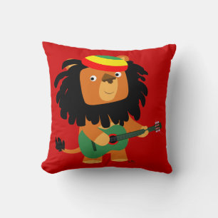 Cute Cartoon Lion of Zion Pillow