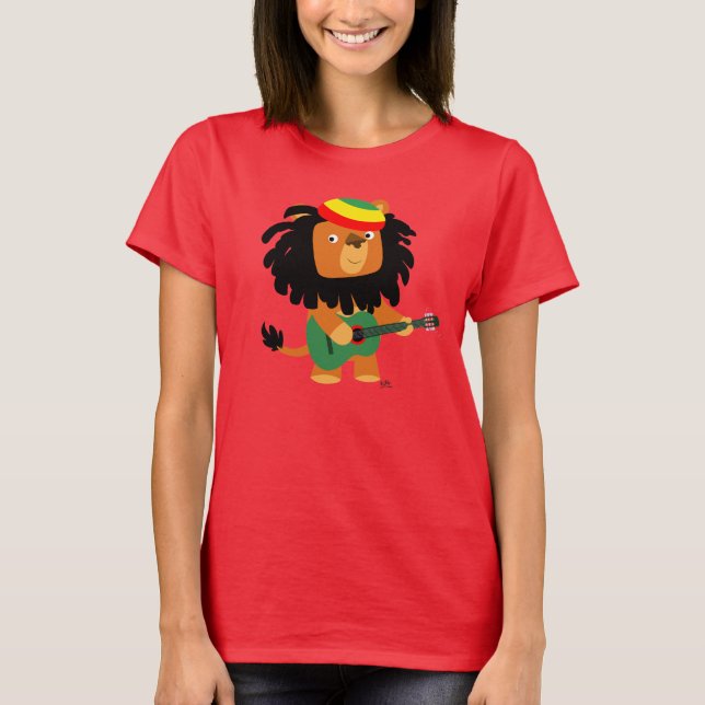 Cute Cartoon Lion of Zion Women T-shirt (Front)