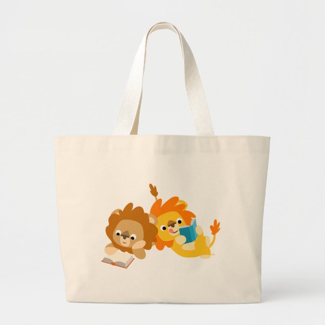 Cute Cartoon Lion Readers bag (Front)