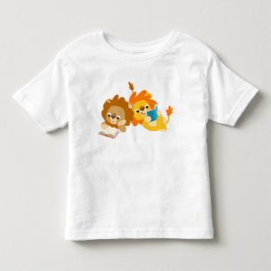 Cute Cartoon Lion Readers  children T-shirt