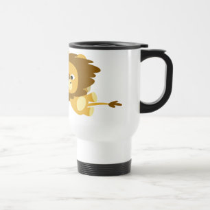 Cute Cartoon Lions in a Hurry Commuter Mug