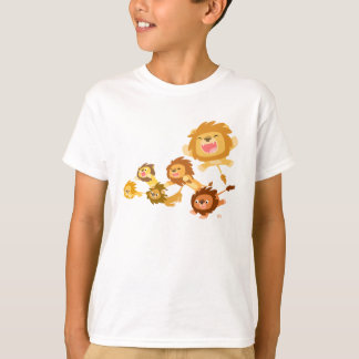 Cute Cartoon Lions' Parade Children T-shirt
