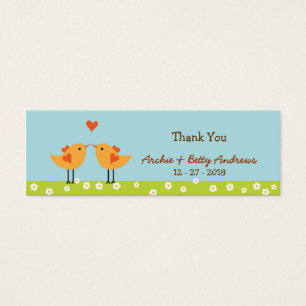 Cute Cartoon Love Birds (Day) Wedding