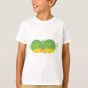 Cute Cartoon Love Birds T-Shirt