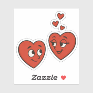 Cute Cartoon Love Hearts