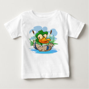 Cute Cartoon Mallard Duck Baby T-Shirt