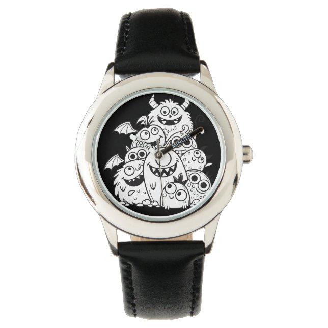 Cute cartoon monster characters  watch (Front)