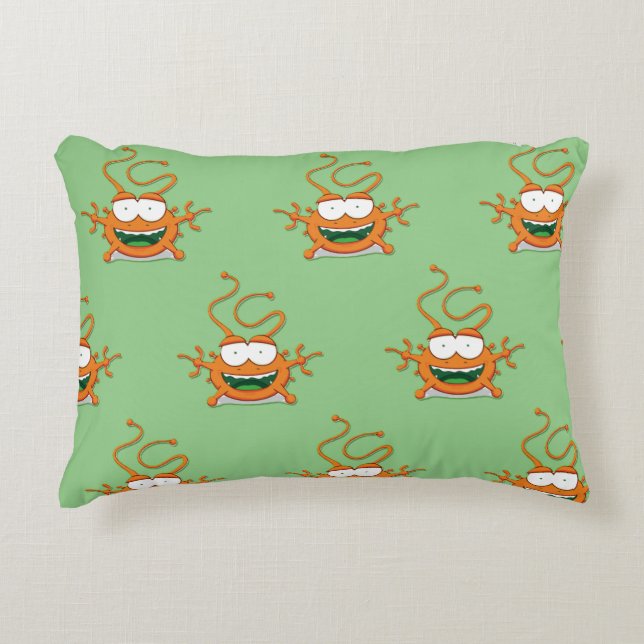Cute cartoon monster decorative cushion (Front)