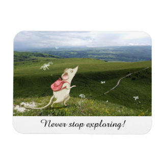 Cute Cartoon Mouse Journey Magnet