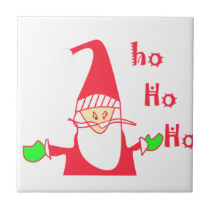 Cute Cartoon Mouse Santa Collection. Tile