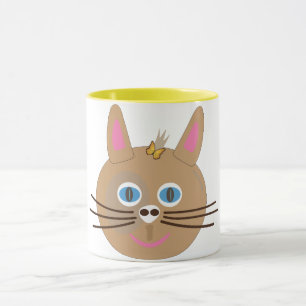 cute cartoon mug cat
