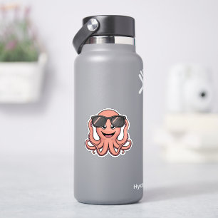Cute Cartoon Octopus Fun with Sunglasses