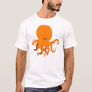 Cute Cartoon Octopus Women T-Shirt