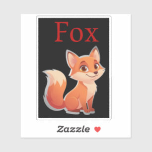 Cute Cartoon Orange FoxBring a touch of wilderness