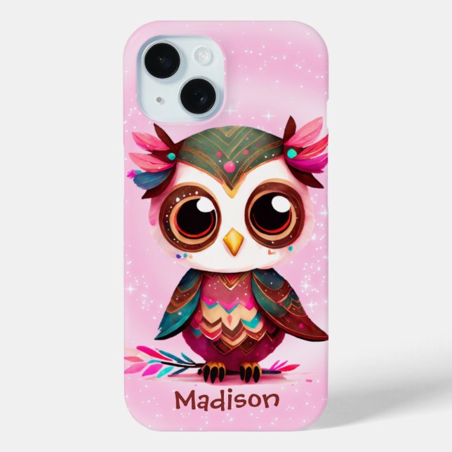 Cute Cartoon Owl  Case-Mate iPhone Case (Back)