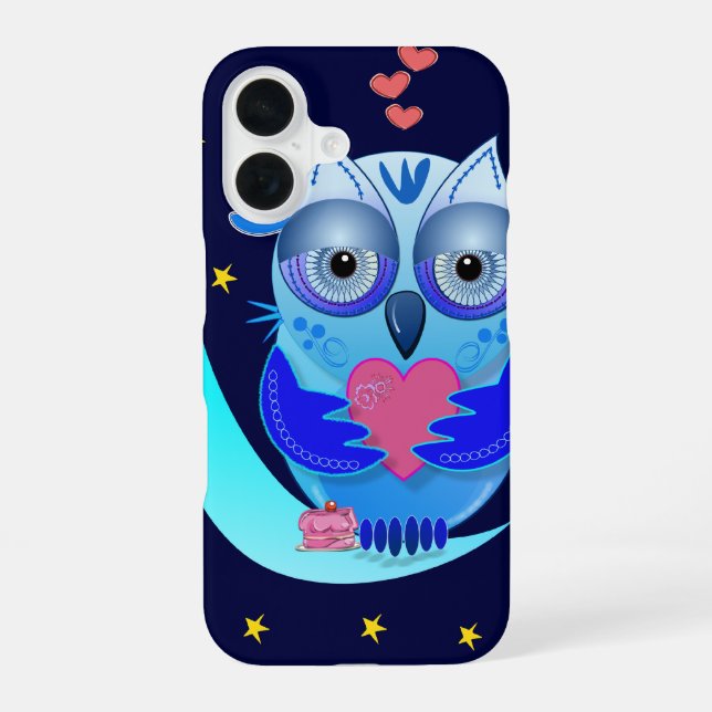 Cute cartoon owl in love case (Back)