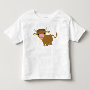 Cute Cartoon Ox  children T-shirt