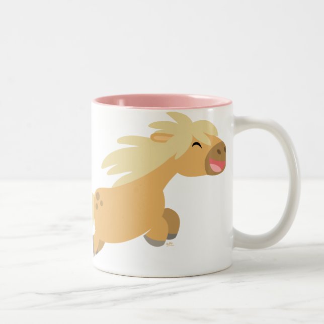 Cute Cartoon Palomino Pony Mug (Right)