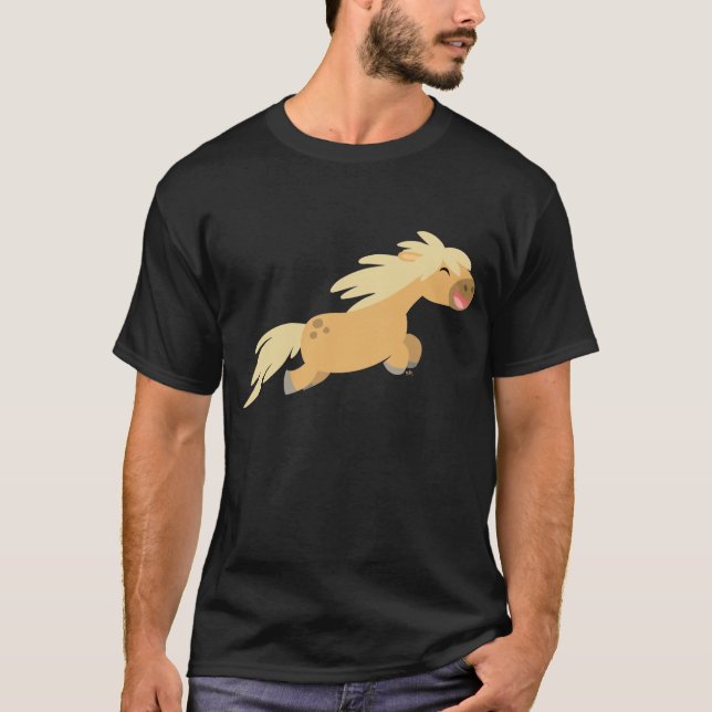Cute Cartoon Palomino Pony T-shirt (Front)