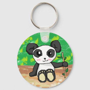 cute cartoon panda key ring