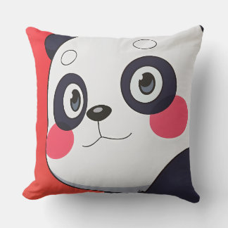 Cute Cartoon Panda Pillow for Fun Home Decor