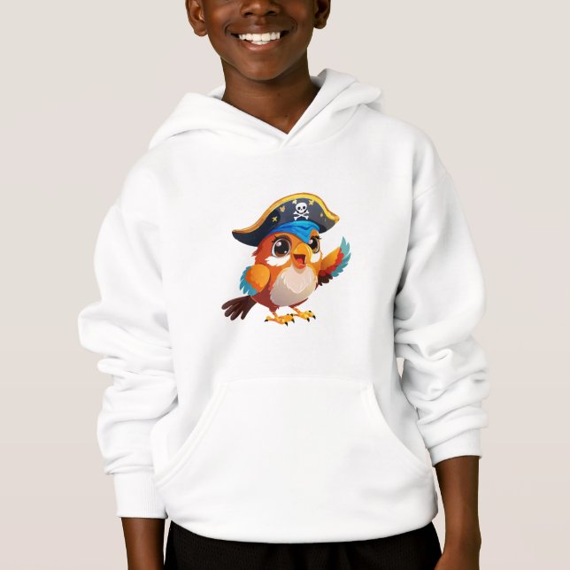 Cute cartoon parrot pirate (Front)