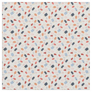 Cute Cartoon Party Popsicles and Confetti Fabric