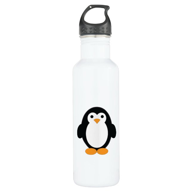 Cute Cartoon Penguin 710 Ml Water Bottle (Front)