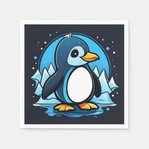Cute Cartoon Penguin Cold Napkin