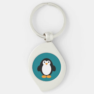 Cute Cartoon Penguin Key Ring