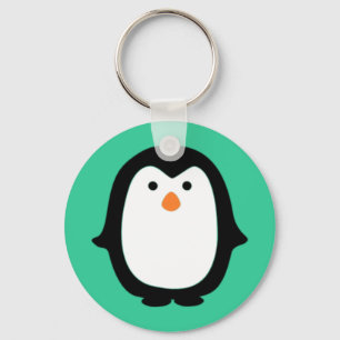 Cute Cartoon Penguin Key Ring
