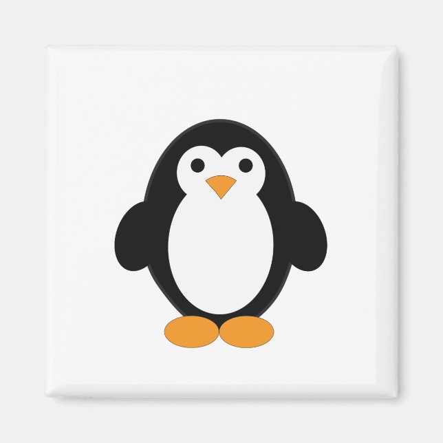 Cute Cartoon Penguin Magnet (Front)