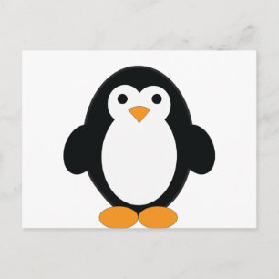 Cute Cartoon Penguin Postcard