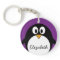 cute cartoon penguin purple