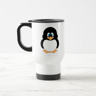 Cute Cartoon Penguin Travel Mug