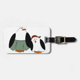 Cute Cartoon Penguins Luggage Tag