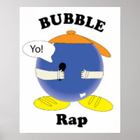 Cute Cartoon Performer Saying “Yo!” Character