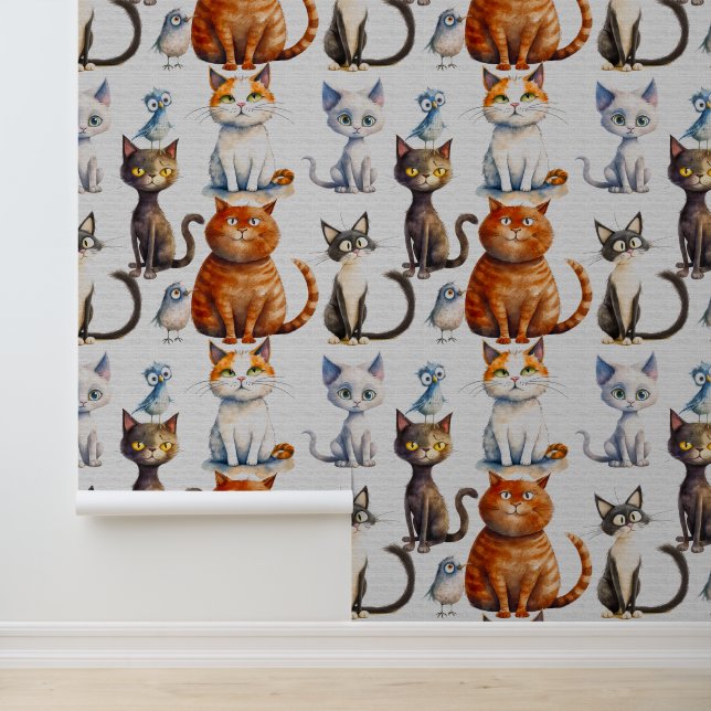 Cute cartoon pet cats kids  wallpaper (Application)