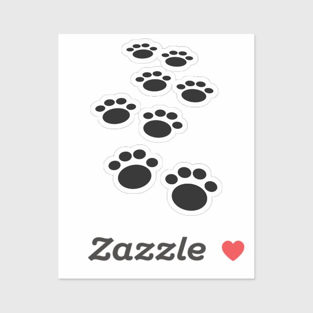 Cute Cartoon Pet Paw Trail  (Sheet)