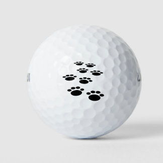 Cute Cartoon Pet Paw Trail Golf Balls