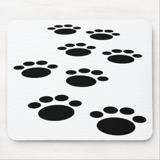 Cute Cartoon Pet Paw Trail Mouse Mat