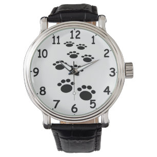 Cute Cartoon Pet Paw Trail  Watch