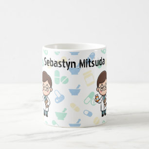 Cute Cartoon Pharmacist Personalized Mug   Custom 
