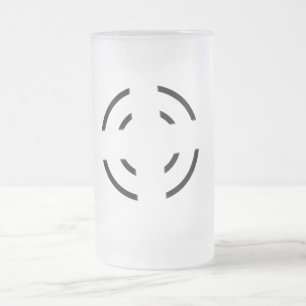 CUTE CARTOON PINK GENOME FROSTED GLASS BEER MUG